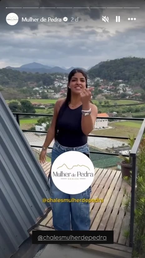 Story nos Chalés Mulher de Pedra